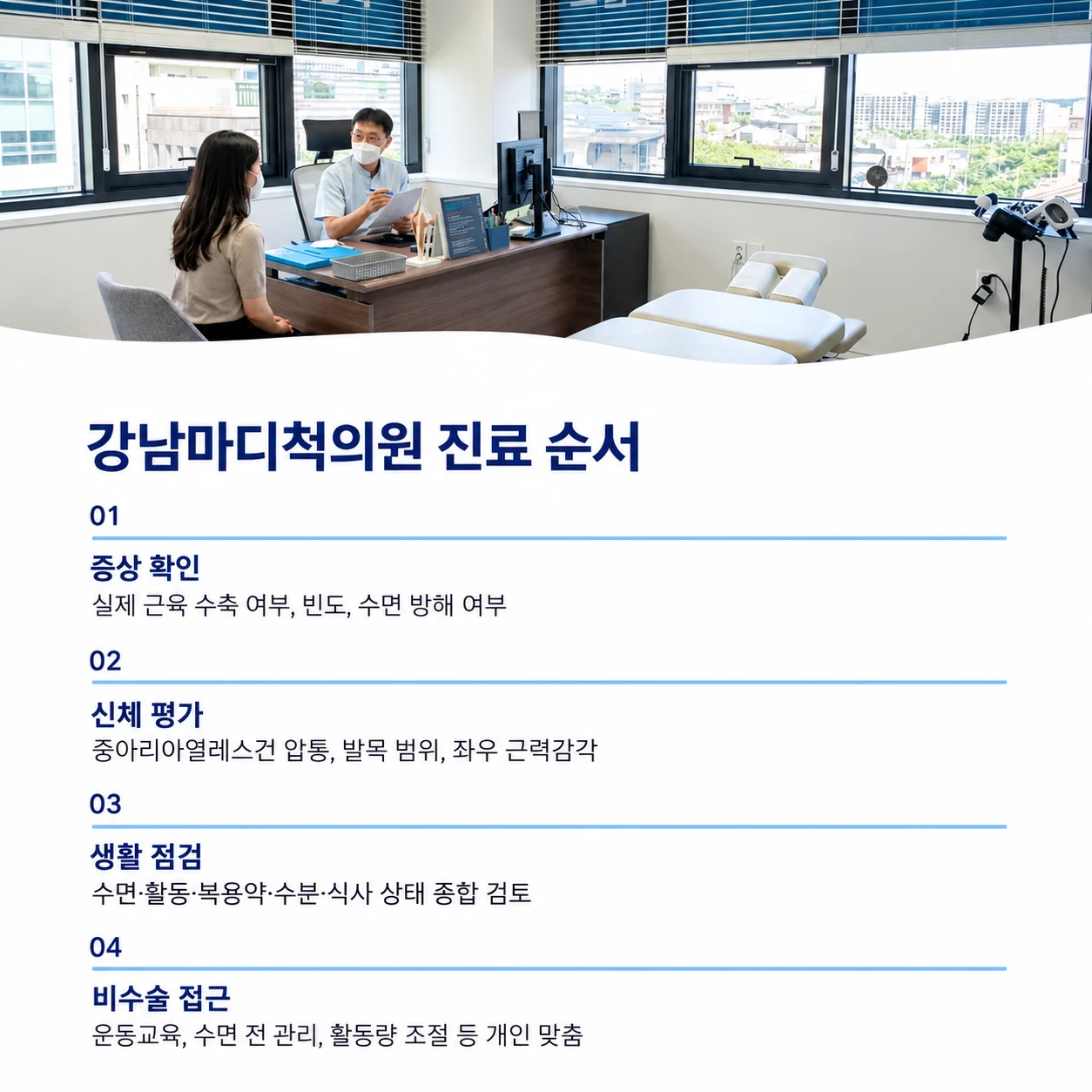 종아리 통증의 증상·신체·생활 상태 평가
